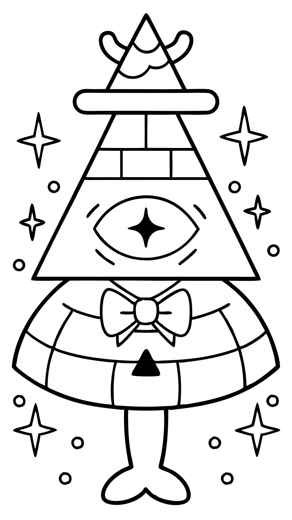 bill cipher coloring pages